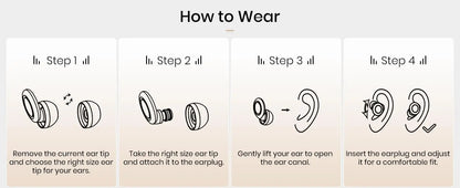 Silicone Ear Plugs for Sleeping Noise Cancelling Hearing Protection Reusable Earplugs for Sleep Focus Concerts Work Study