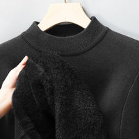 Half Turtleneck Knitwear Sweater New Autumn/Winter Mock Neck Sweatshirts Solid Color Pullovers Man Brand Casual Mens Clothing