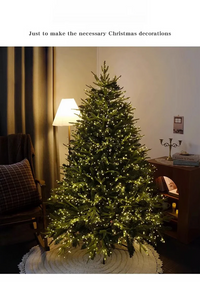 Pre-Lit Mixed PVC Christmas Tree – Dense Branches, LED Lights, Large Holiday Xmas Tree for Home Christmas Decoration