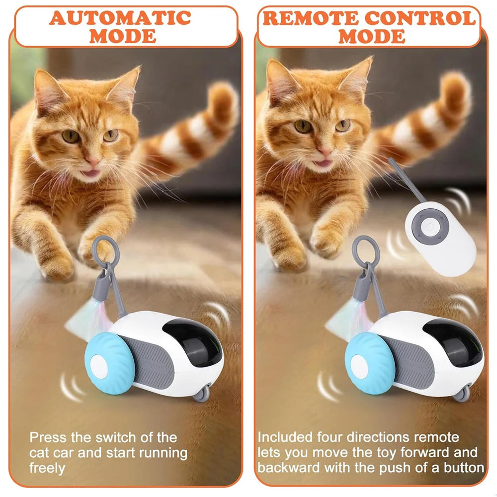 2-in-1 Smart Remote Control Cat Toy Car