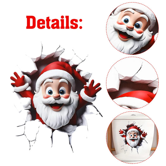 Christmas Toilet Sticker Merry Christmas Decoration for Home 2025 Pendant Xmas Sticker Ornament Navidad Natal New Year Gift 2026