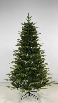 Pre-Lit Mixed PVC Christmas Tree – Dense Branches, LED Lights, Large Holiday Xmas Tree for Home Christmas Decoration