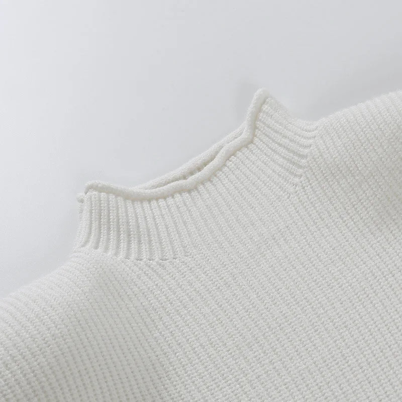 Turtleneck Knitted Sweater Vest Women's Sleeveless Top Soft Cozy Chic Outfit