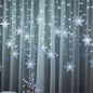 Christmas Decor Snowflake Window Curtain Garlands Led Icicle Fairy Lights  Outdoor Garland for Home Party Garden New Year Decor