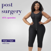 Women Bodysuit Shapewear Slimming Waist Body Shaper Post Op Surgery Liposuction Lipo Firm Tummy Control Butt Lift Fajas
