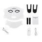 Silicone LED Mask Face With Neck 7 Colors LED Photon Red Light Infrared Therapy Flexible Facial Mask Repair Skin Wireless Use