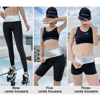 Sauna Sweat Suit Weight Loss Shapewear Shorts Pockets Waist Trainer Body Shaper Sweatsuit Exercise Fitness Gym for Women Girls