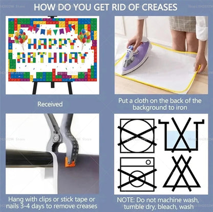 Game Theme Birthday Backdrop Pixel Background for Photography Boys Gaming Birthday Party Decorations Banner Baby Shower Supplies