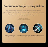 Salon Hair Dryer 2000W Professional Hot Cold Air Brush Negative Ionic Blow Dryer Strong Power 5th GearHairdryerblowdryerwithcomb