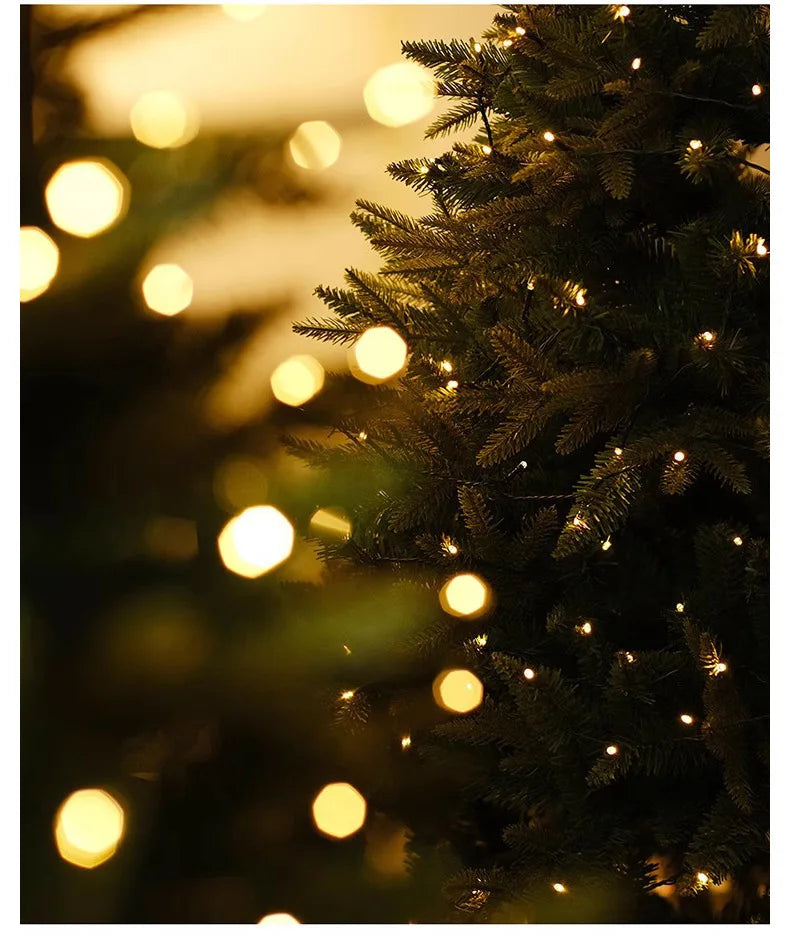 Pre-Lit Mixed PVC Christmas Tree – Dense Branches, LED Lights, Large Holiday Xmas Tree for Home Christmas Decoration