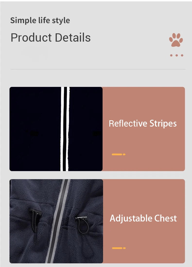 Winter Fleece Overalls for Small Dogs Closed Stomach Warm Dog Clothes Soft Pet Coat Jumpsuit for Male Female Dogs Cuttable Belly