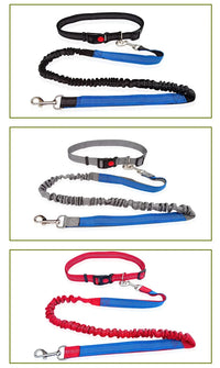 Hand Free Dog Leash for Pet Walking  Dog Accessories Running Jogging Adjustable Dog leash Waist Belt Chest Strap Traction Rope