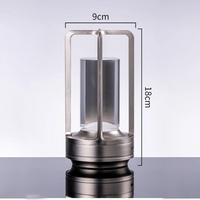 Crystal Lamp Plastic Bedside Table Bedroom Led Touch Table Lamp Restaurant Decoration Atmosphere Night Light