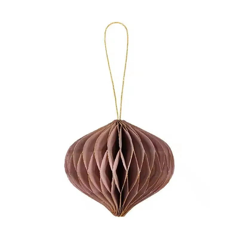 6Pcs Honeycomb Paper Ball Decorations – Mini Hanging Ornaments for Weddings, Parties, Home & Christmas Tree Decor