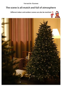 Pre-Lit Mixed PVC Christmas Tree – Dense Branches, LED Lights, Large Holiday Xmas Tree for Home Christmas Decoration