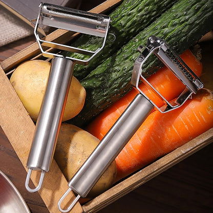 Kitchen Vegetable Peeler Stainless Steel Potato Peeler Slicer Korean Carrot Grater Shredder Multifunctional Fruit Veggie Tools