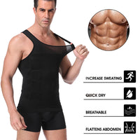 Men's Slimming Body Shapewear Corset Vest Shirt Compression Abdomen Tummy Belly Control Slim Waist Cincher Underwear Sports Vest