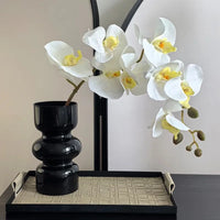 Black Glass Vase Medieval Decoration Living Room Dining Room Flower Arrangement Home Decoration Accessories