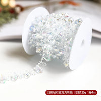 10M/Roll Pearl Chain Christmas Decorations Christmas Tree Pendant for Home Room Decor Party New Year DIY Gift Ornament Accessory
