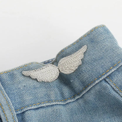 Jeans Button Adjustable Clips for Pant Skirts Waist Tightener Buckle Snap Button Adjuster Butterfly Pin Button Clothing Supplies