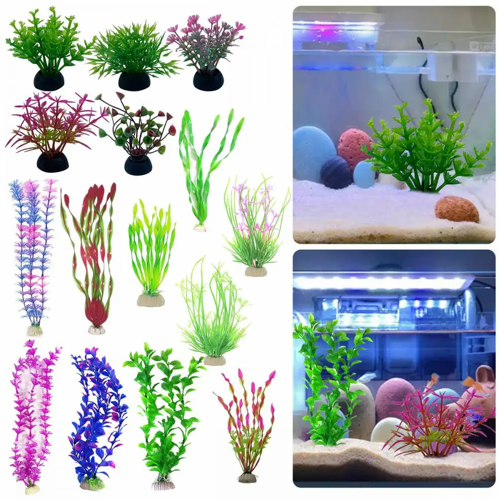 Artificial Underwater Plants Aquarium Decor Plants Fish Tank Landscaping Simulation Plants Water Grass Viewing Decorations