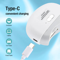 2 In 1 Electric Nail Clippers Manicure Anti-Splash Nail Trimmer For Baby Finger Toe Scissors Pedicure Thick Nails Cutter Tools