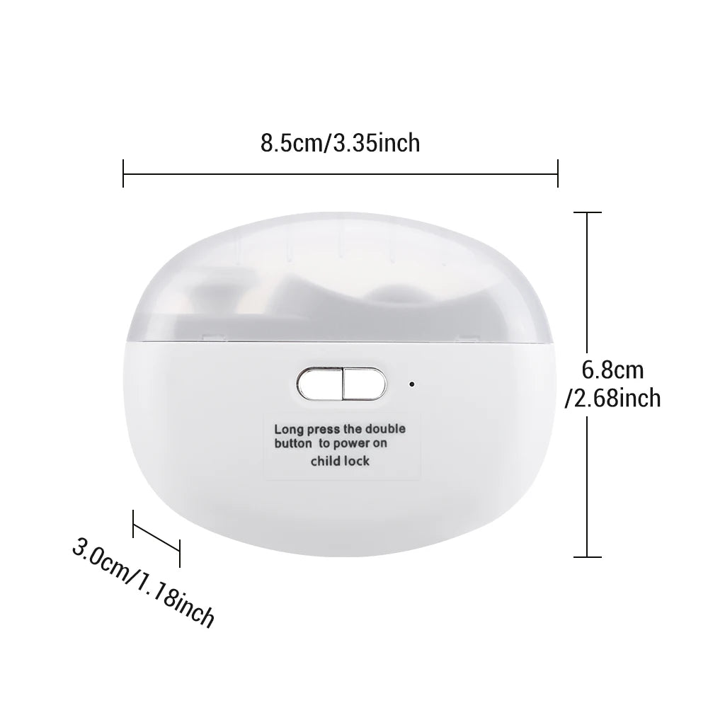 2 In 1 Electric Nail Clippers Manicure Anti-Splash Nail Trimmer For Baby Finger Toe Scissors Pedicure Thick Nails Cutter Tools