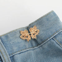 Jeans Button Adjustable Clips for Pant Skirts Waist Tightener Buckle Snap Button Adjuster Butterfly Pin Button Clothing Supplies