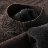 Half Turtleneck Knitwear Sweater New Autumn/Winter Mock Neck Sweatshirts Solid Color Pullovers Man Brand Casual Mens Clothing