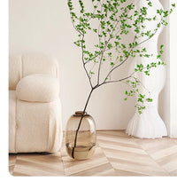 Transparent Glass Vase, Office Decor, Large Capacity Hydroponic Flower Pot, Vase, Bedroom Aesthetic Decor, Home Decor