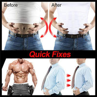 Men's Slimming Body Shapewear Corset Vest Shirt Compression Abdomen Tummy Belly Control Slim Waist Cincher Underwear Sports Vest