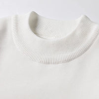 Half Turtleneck Knitwear Sweater New Autumn/Winter Mock Neck Sweatshirts Solid Color Pullovers Man Brand Casual Mens Clothing