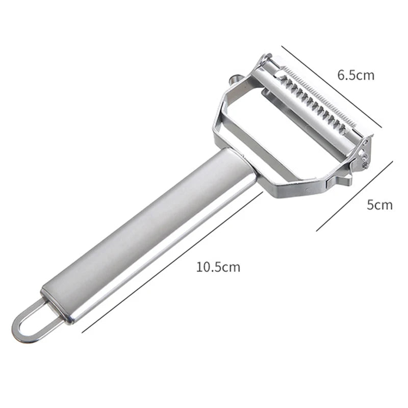 Kitchen Vegetable Peeler Stainless Steel Potato Peeler Slicer Korean Carrot Grater Shredder Multifunctional Fruit Veggie Tools