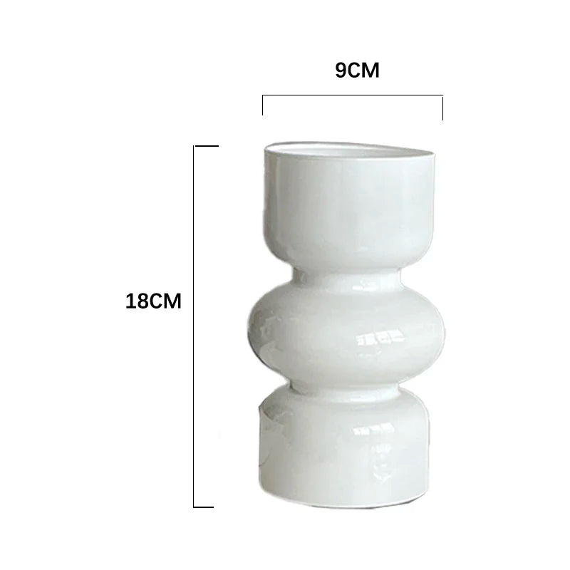 Black Glass Vase Medieval Decoration Living Room Dining Room Flower Arrangement Home Decoration Accessories