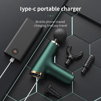 Massage Gun Portable Percussion Pistol Massager For Body Neck Deep Tissue Muscle Relaxation Gout Pain Relief Fitness