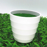 Artificial Pot Plants Pot Nursery Pot  Artificial Lawn Vase White Plastic Thick Plant Flower Pot Home Garden Decoration