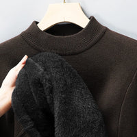 Half Turtleneck Knitwear Sweater New Autumn/Winter Mock Neck Sweatshirts Solid Color Pullovers Man Brand Casual Mens Clothing