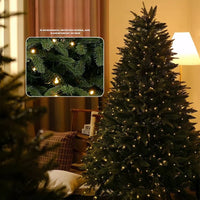 Pre-Lit Mixed PVC Christmas Tree – Dense Branches, LED Lights, Large Holiday Xmas Tree for Home Christmas Decoration