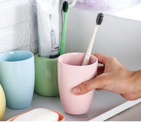 European Color Ceramic Bathroom Set Tooth Brushing Cup Lotion Bottle Soap Dish Bathroom Accessories Couple Mouthwash Cup Gifts