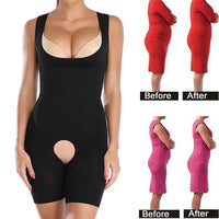 Shapewear Women Full Body Shaper Slimming Bodysuit Open Crotch Corset Waist Trainer Shaping Underwear Butt Lifter Lingerie Fajas