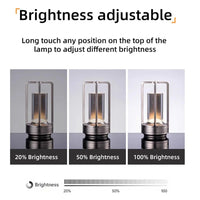 Crystal Lamp Plastic Bedside Table Bedroom Led Touch Table Lamp Restaurant Decoration Atmosphere Night Light