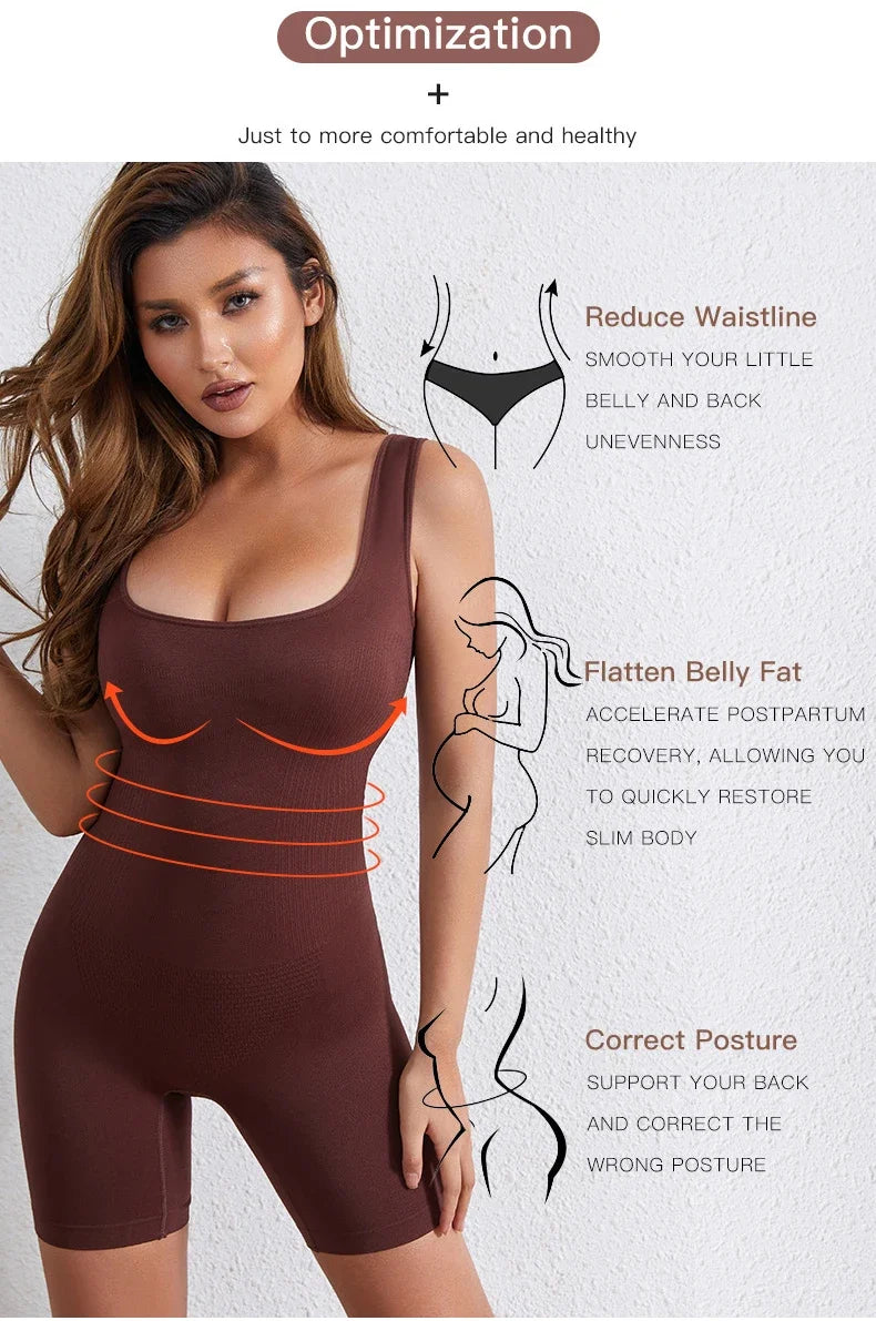 Women Postpartum Shapewear Bodysuit Tummy Control Body Shaper Seamless Colombia Fajas Belly Tight Push Up Butt Lifter Underwear
