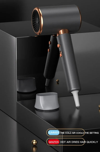 Salon Hair Dryer 2000W Professional Hot Cold Air Brush Negative Ionic Blow Dryer Strong Power 5th GearHairdryerblowdryerwithcomb