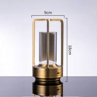 Crystal Lamp Plastic Bedside Table Bedroom Led Touch Table Lamp Restaurant Decoration Atmosphere Night Light