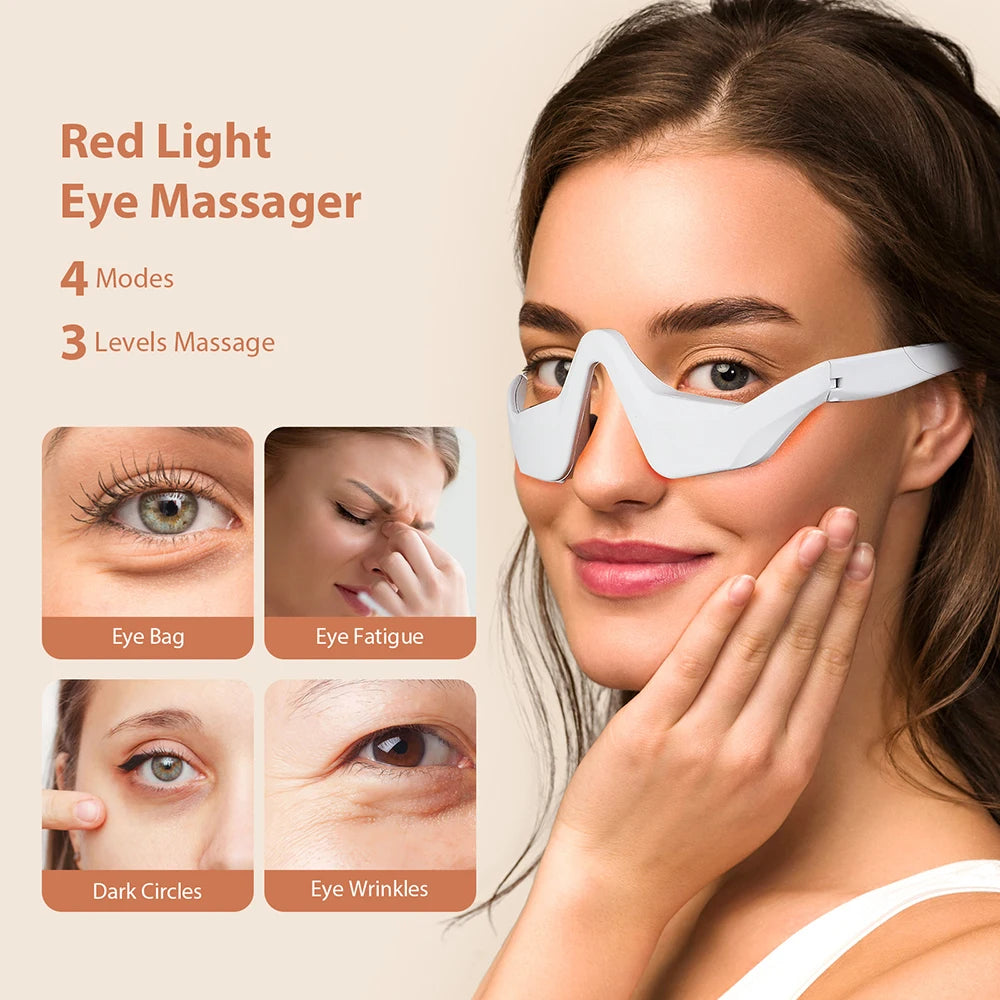 EMS Redlight Eye Massage Eyes Beauty Device Removal Dark Circles Anti-eye Wrinkles Fatigue Relief