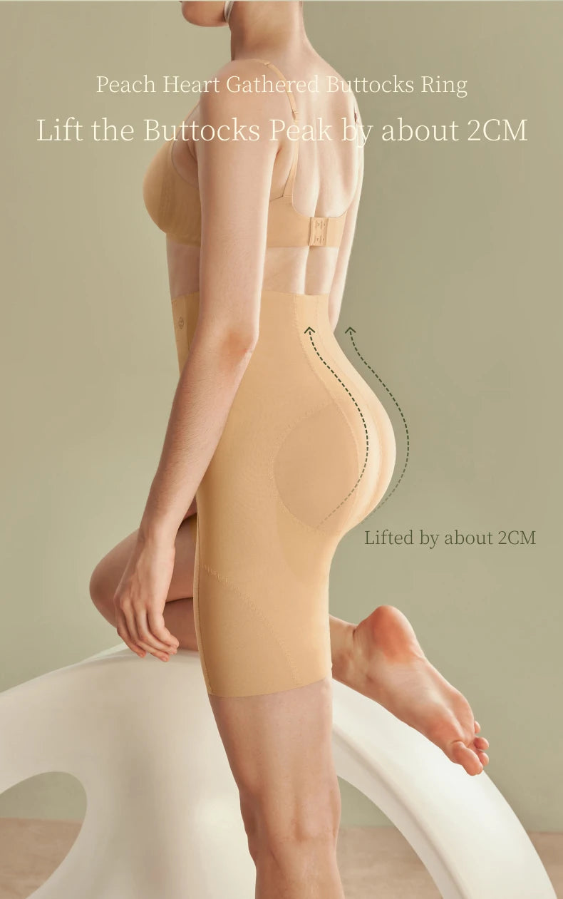 SUJIIN Shapewear for Women Seamless High Waist Shapewear 3D Butt Lifting Tummy Control Shorts Faja Body Shaper Underwear N164