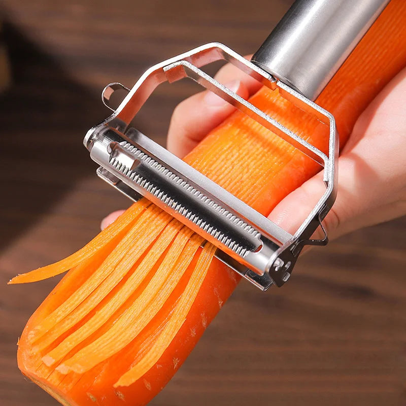 Kitchen Vegetable Peeler Stainless Steel Potato Peeler Slicer Korean Carrot Grater Shredder Multifunctional Fruit Veggie Tools