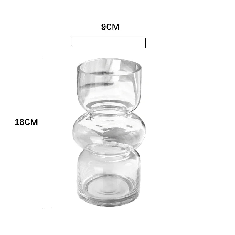 Black Glass Vase Medieval Decoration Living Room Dining Room Flower Arrangement Home Decoration Accessories