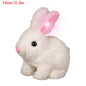 Cute Electric Rabbit Interactive Plush Toys Bunny With Carrot Walking Wiggle Ears Wag Tail Stuffed Peluche Doll Birthday Gifts