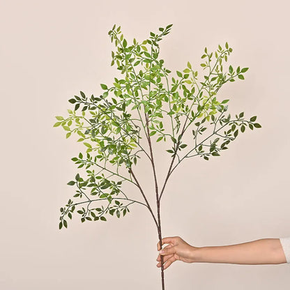 Artificial Single Branch3Forsythia Artificial Green Plant Forest Style Home Hotel Decoration Green Plants Artificial Flowers Sim
